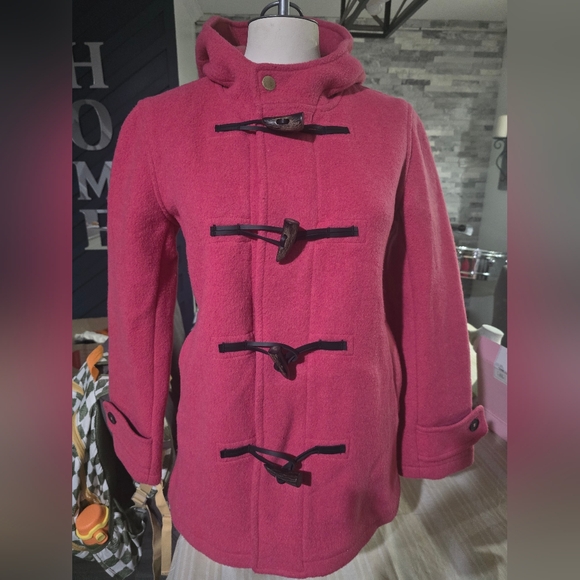 Montgomery England Jackets & Blazers - Elegant Pink Toggle Pea Coat